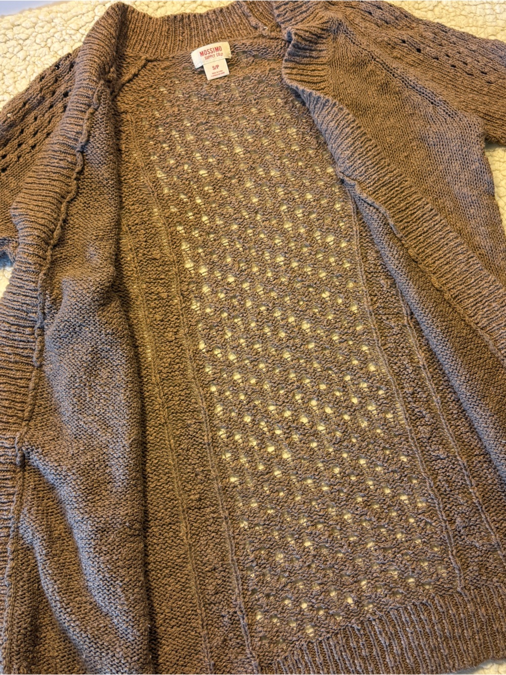 Women's Sweater & Shirt Bundle. Size Small - Burgundy, Tan, Blue. - Picture 5 of 10